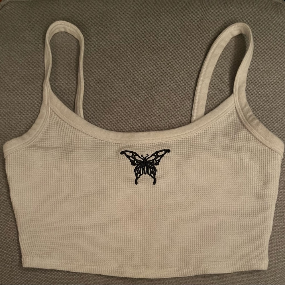 GARAGE butterfly tank top